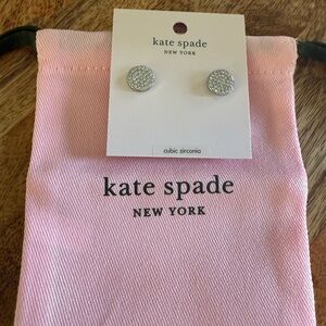 Kate Spade Silver Pave Stud Earrings